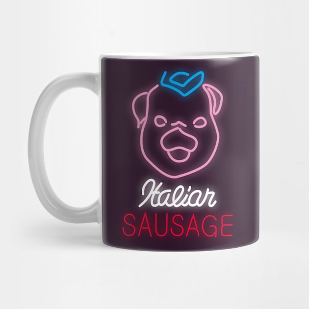 Satriale's Neon Pig by Gothenburg Print